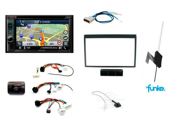 Kenwood DNX5190DAB komplett pakke Nissan Micra (2008 - 2010)